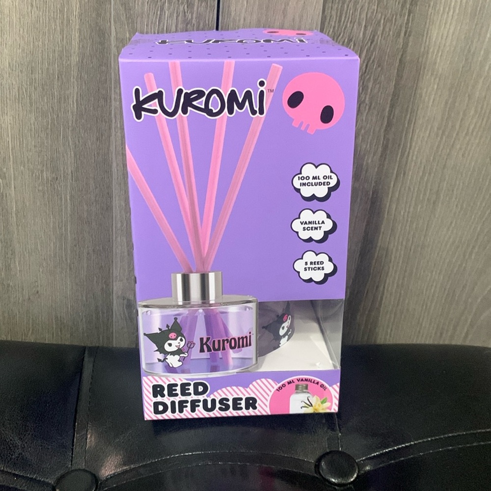 Hello Kitty's Friend Kuromi Reed Glass Vanilla Diffuser In Box By Sanrio